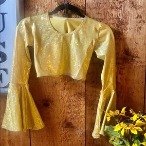 Girls Holographic Crop Top